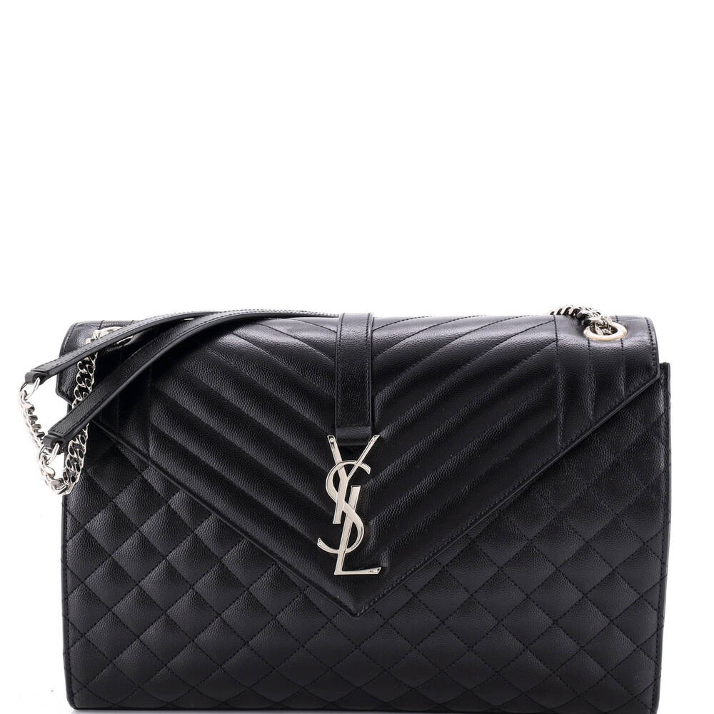 Saint Laurent Large Classic Monogram Envelope Satchel
